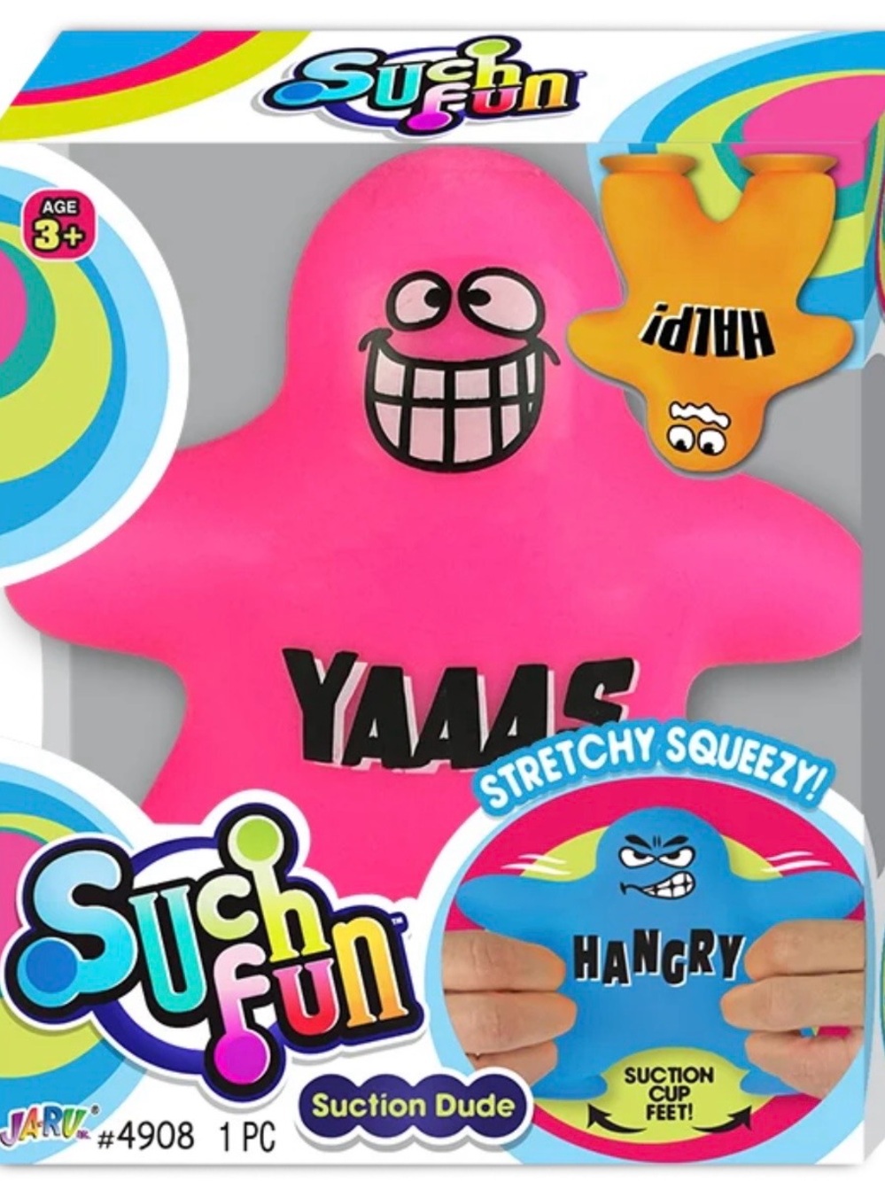 Such Fun Pink Stretchy Suction Dude "YAAAS"